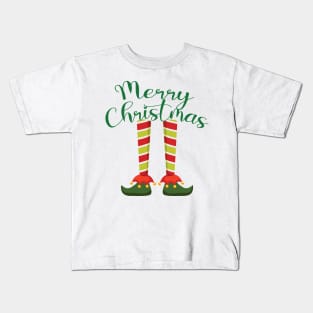 Merry Christmas Elf Kids T-Shirt